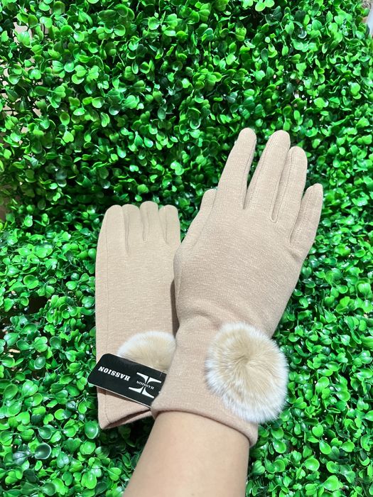 Manusi dama din piele,material vatuit