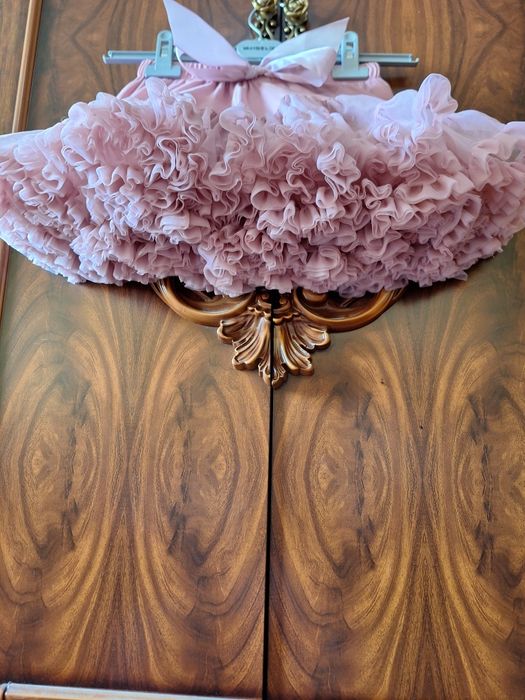 Детская юбка в сеточку