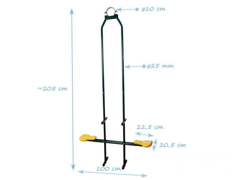 Двойна, тройна и единична детска люлка размери 190*99.5*23 см. AC5001