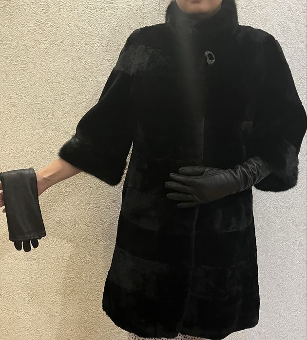 Мутоновая шуба, б/у