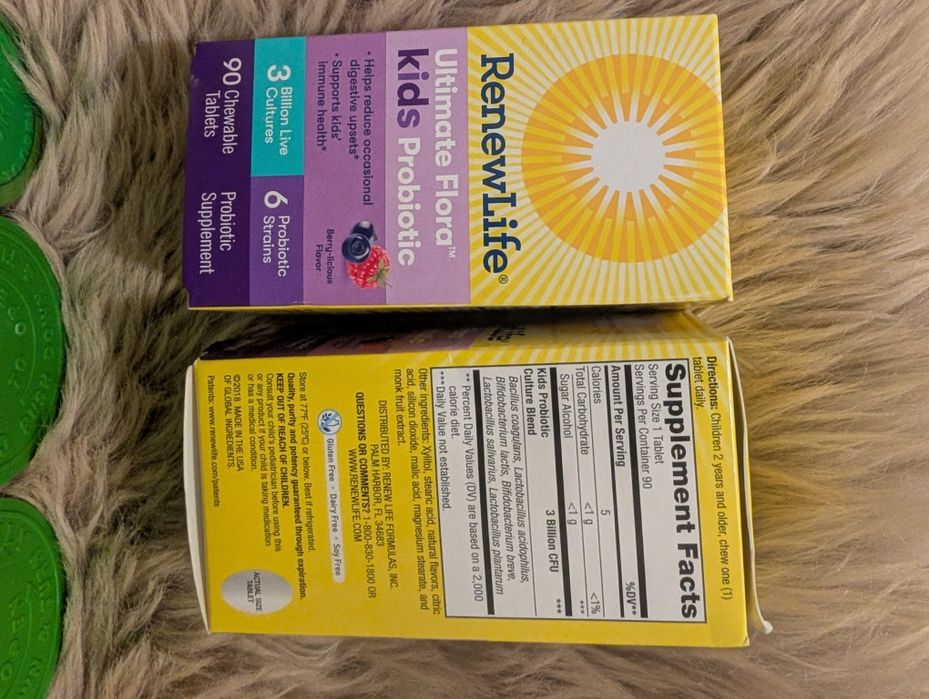 Probiotice pentru copii Renew Life,Rainbow Light, Aronia, noi si sigilate