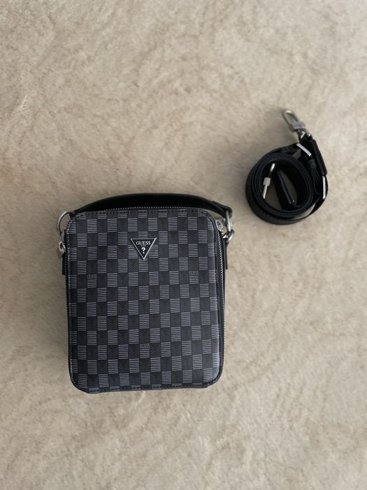 Borseta Guess (Geantă crossover Torino-Jet Set Eco Mini-Bags Negru )
