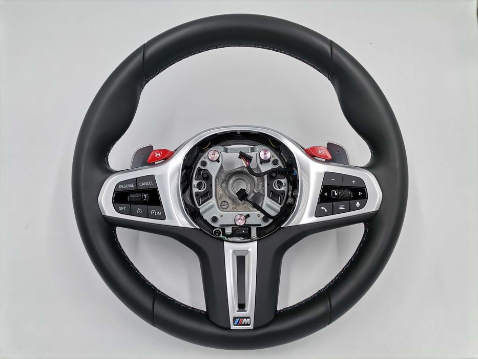 M Sport Черен Спортен Волан BMW X5M X6M M5 F90 M8 F91 F92 F93 F95 F96