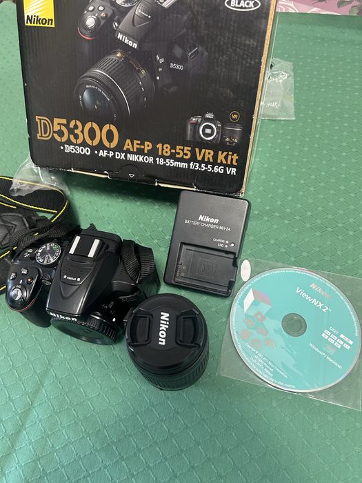 Nikon D5300+обектив 18-55vr kit