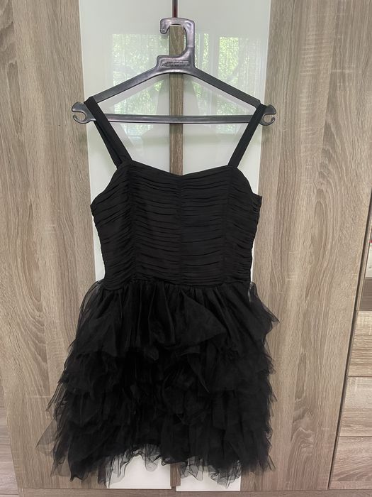 Черна тюлена рокля