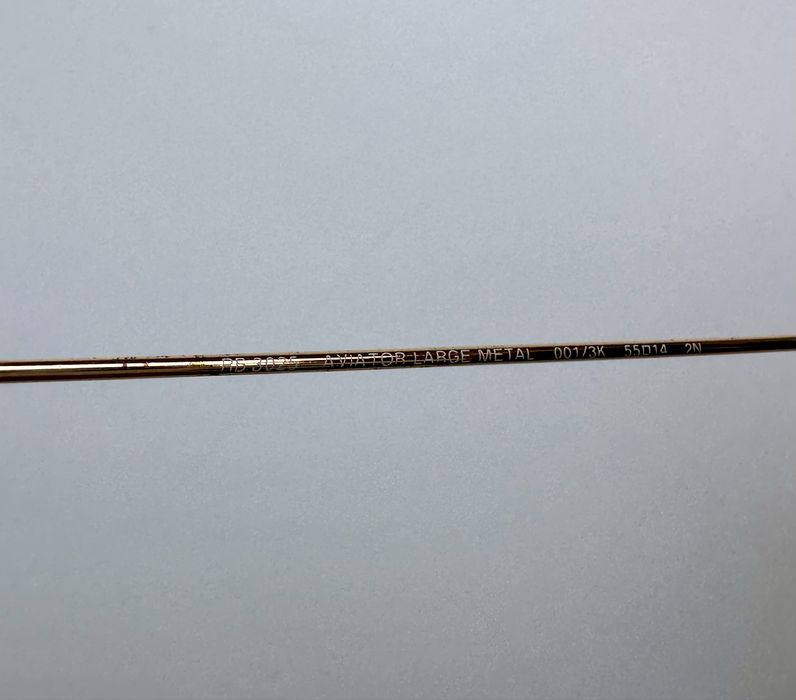 Ray Ban RB3025 Aviator Gold/Brown Made in Italy