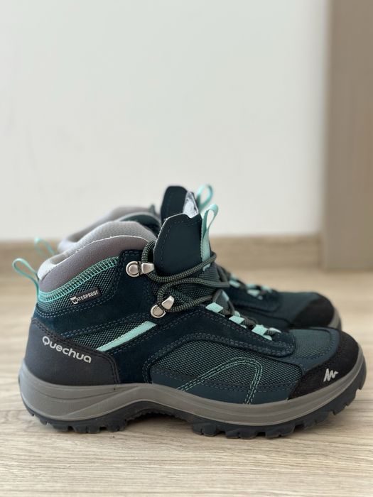 Bocanci Impermeabili Drumetie MH100 Gri- Verde Dama