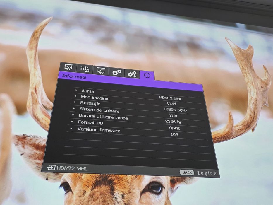 Videoproiector BenQ W1090 – Full HD, 3D, Home Cinema, Mod Sport