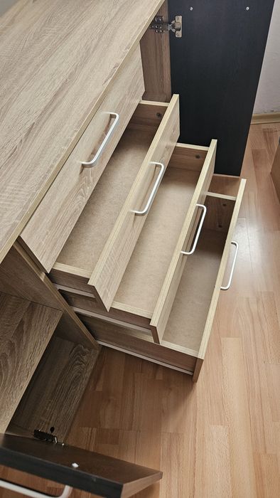 Скрин дъб сонома и венге