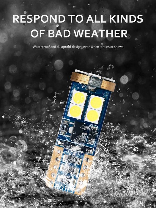 Супер ярки T10 LED крушки Canbus без грешка-Дневни светлини