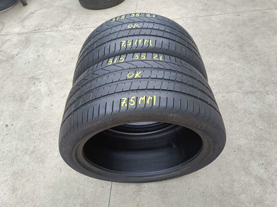 Doua anvelope de vara 315 35 21 pirelli p zero profil 7,5 mm