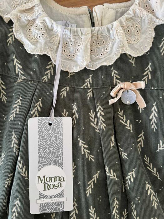 Rochita de catifea Monna Rosa 86/92 cm - 18/24 luni