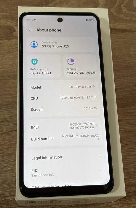 UG phone U25 5G Pro 256gb