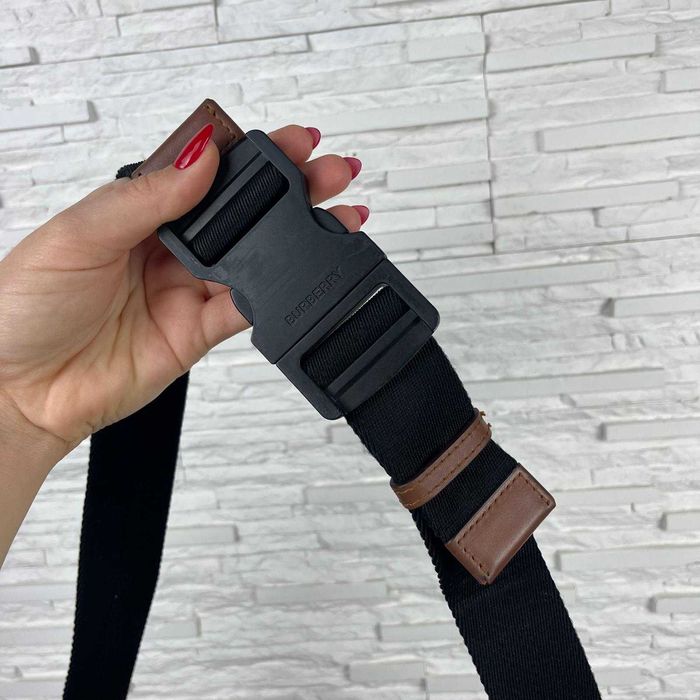 Burberry Monogram Stripe Leather Body Bag