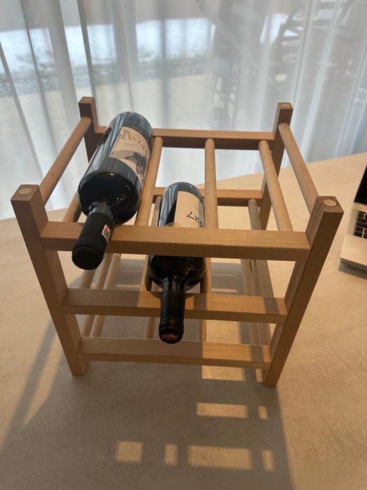 Suport vin lemn 9 sticle NOU