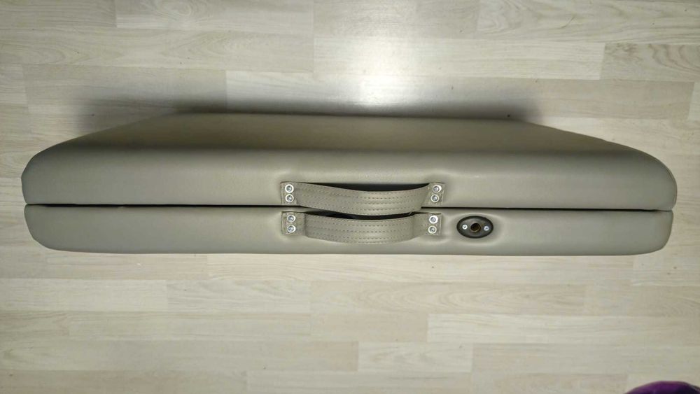 Masa masaj profesionala pliabila Cronos - Gri - Aluminiu