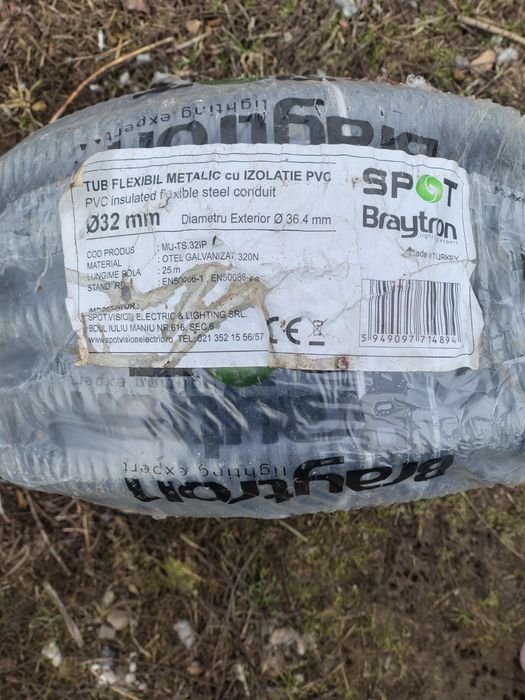 Două role copex cu înveliș metalic de 32 MM cu 25 m