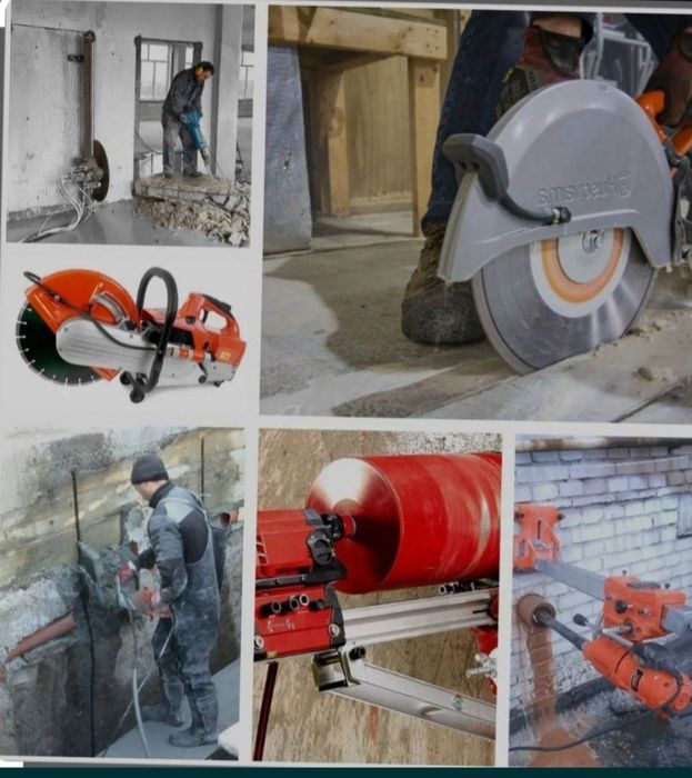 Алмазное резка Бетон кесиш Бетон тешиш асфальт кесиш алмазная бурения