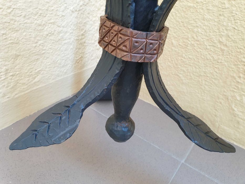Suport podea fier forjat, sfesnic lumanari, suport flori, 70cm