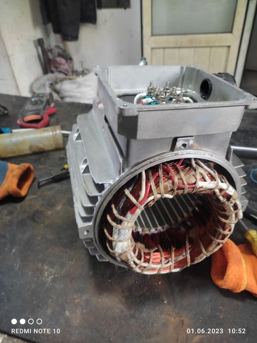 Перемотка электродвигателья