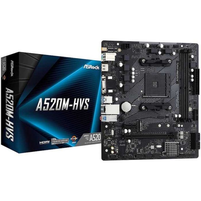 Дънна платка ASRock A520M-HVS