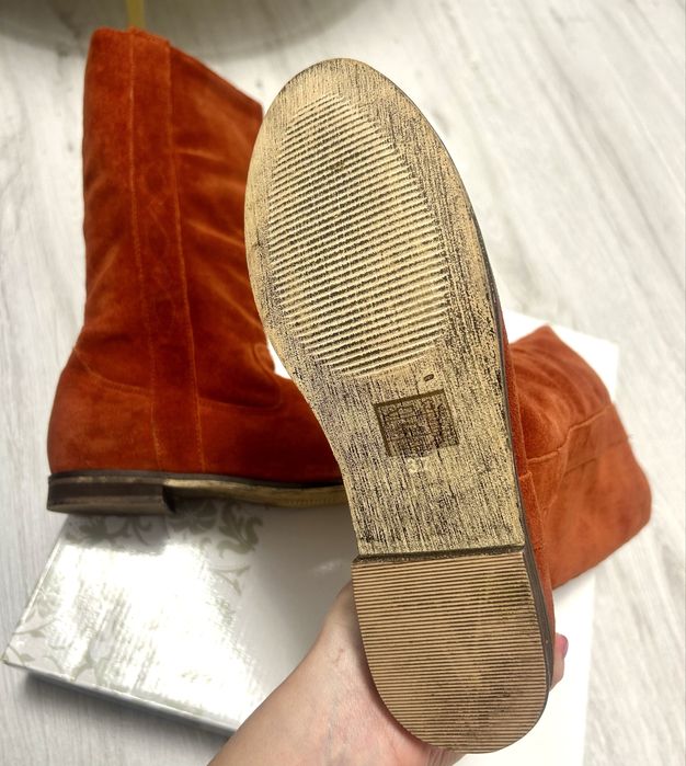 Cizme din piele intoarsa naturala Noi