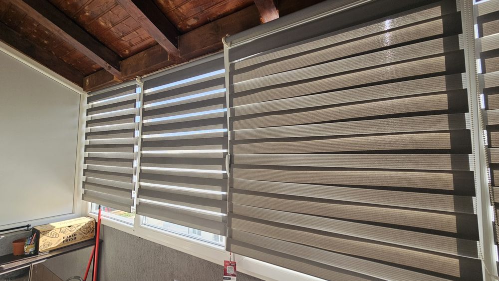 Geam termopan balcon 6m complet PVC (4m + laterale PVC)