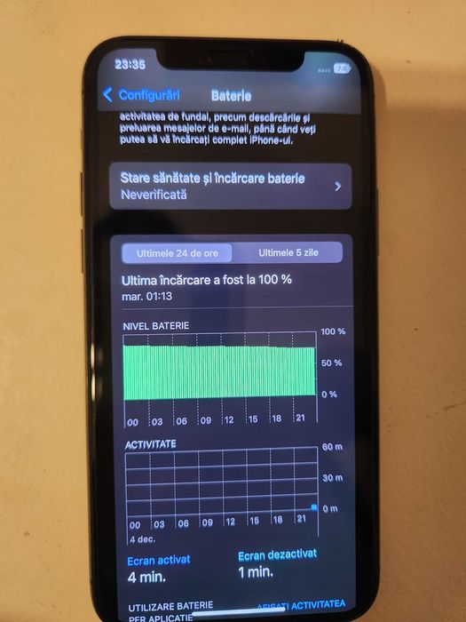 IPhone 11 256 negru display impecabil