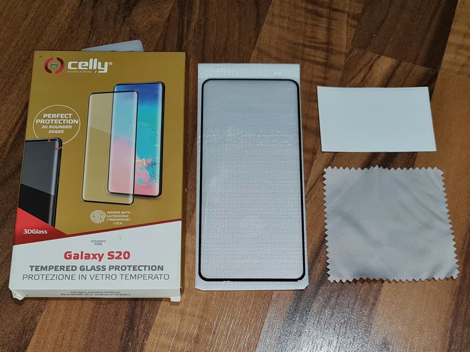 Folie sticla full cover originala Celly Samsung Galaxy S20 4G S20 5G