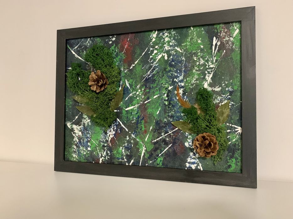 Tablou modern cu licheni