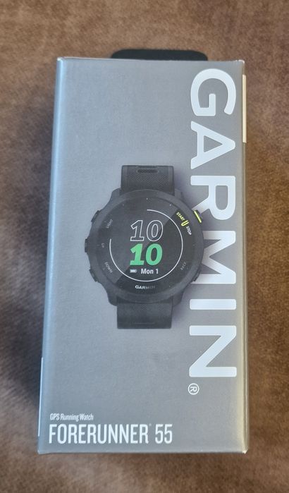 Smartwatch Garmin Forerunner 55, 42mm, GPS, Android/iOS, Black