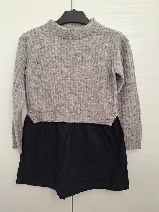 Rochie groasa gradi iarna primavara maneca lunga 116-122 fetite 6 7 an