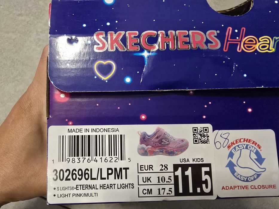 светещи маратонки за Момиче, р-р  28  Skechers S-Lights