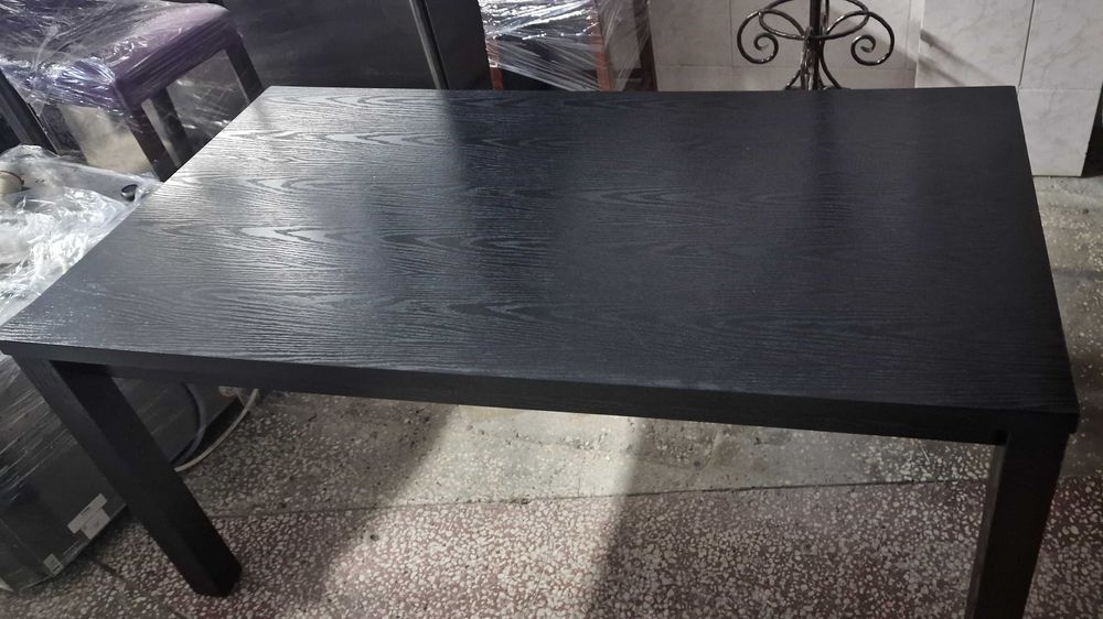 Masa bucatarie / dining Torino 6 persoane, negru, 170 x 90 x 78 cm