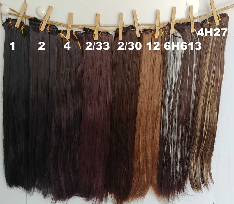 Висококачествени екстеншъни/удължения за коса от изкуствен косъм