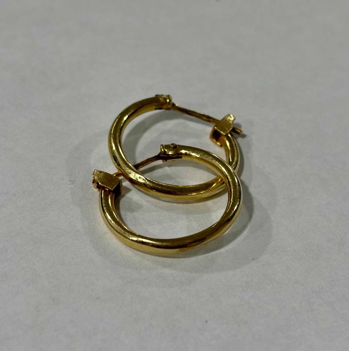 Златни обеци 1.36 грама 14к