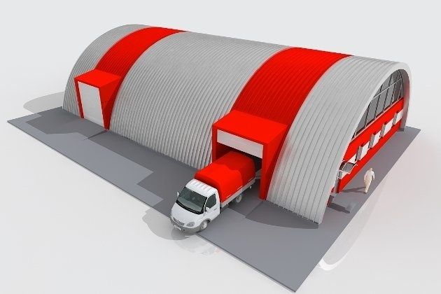 Бескаркасный ангар по Казахстану