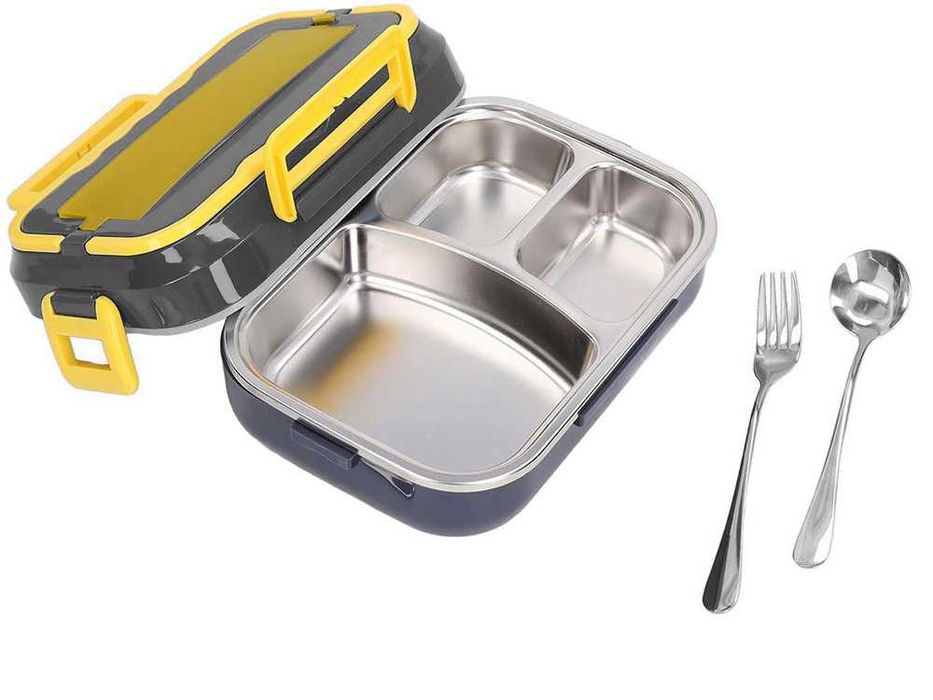 Кутия за затопляне на обяд за 12 или 220V INOX