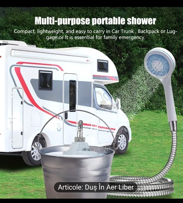 Duș portabil pentru camping