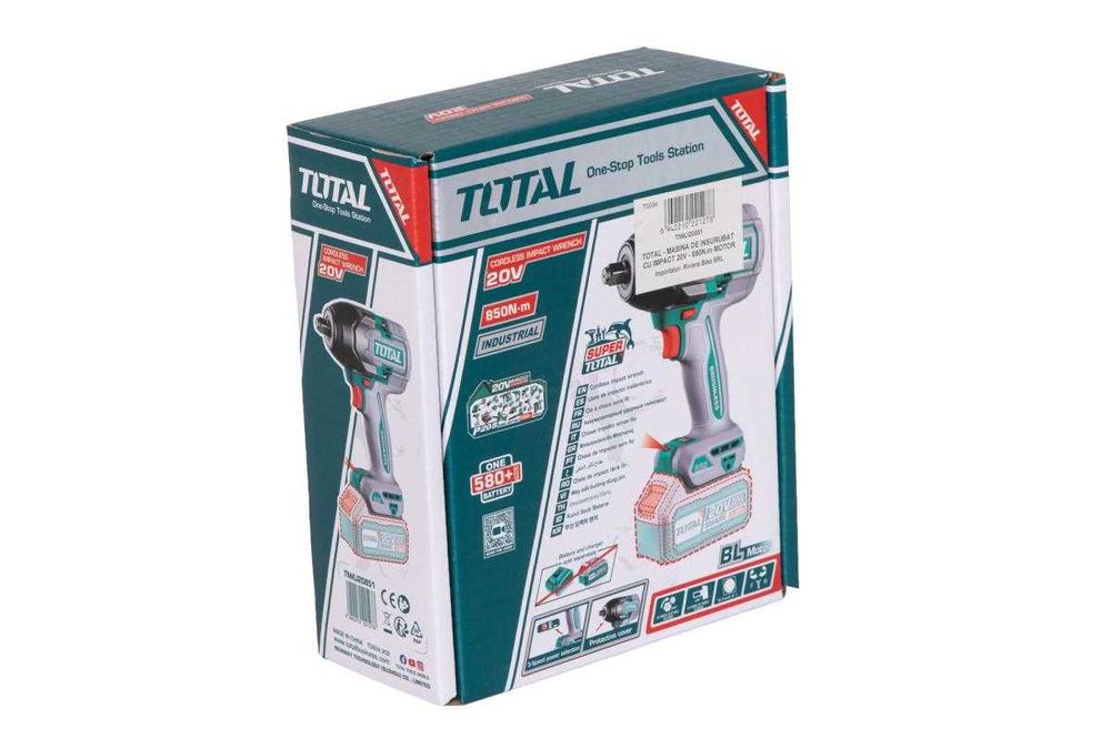 SET MASINA de insurubat cu impact - 20V - 850N.m brushless  1/2"  5AMP