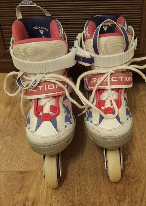 Ролики детские для девочек+шлем