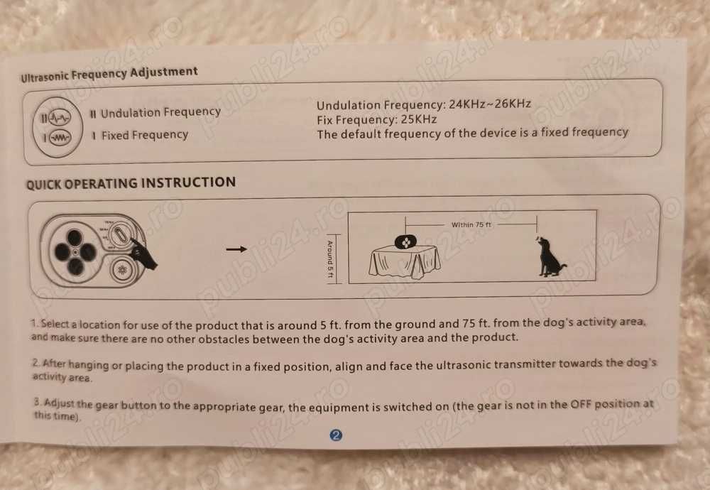 Dispozitiv antilatrat si dresaj canin Modus M-257 PORTABIL