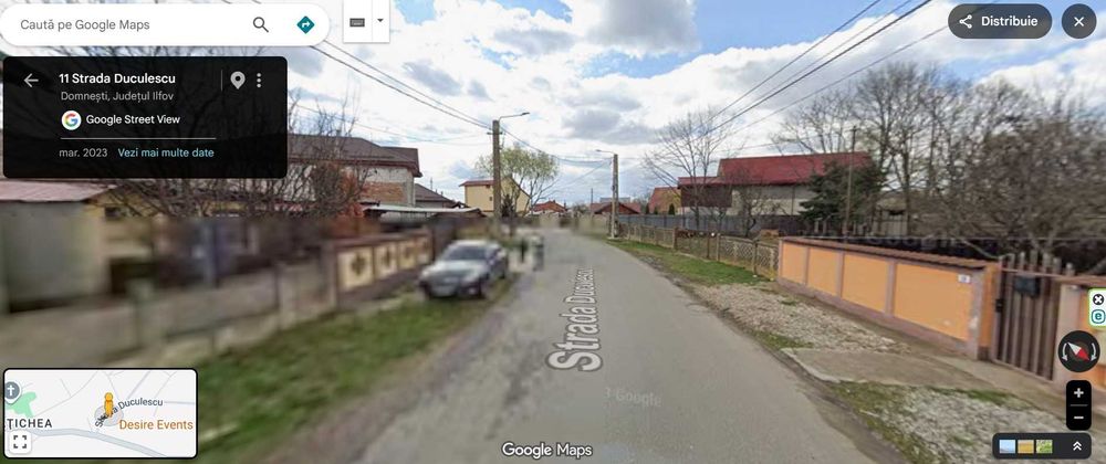 Oportunitate Domnești: Teren 1700mp, deschidere 21m, pretabil 2 case, Full Utilități