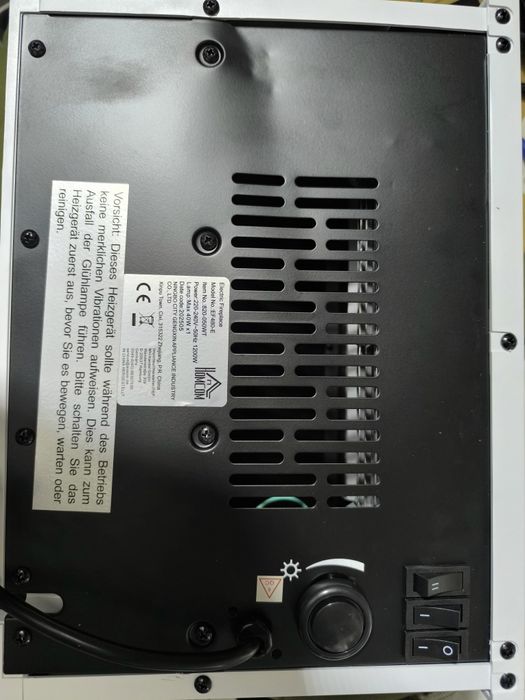 Електрическа камина с термо регулатор, 2 нива  600/1200 W, Компактна