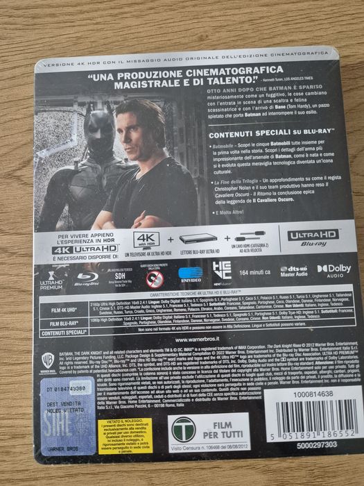 The Dark Knight Rises - Steelbook 4K UHD + Blu-ray