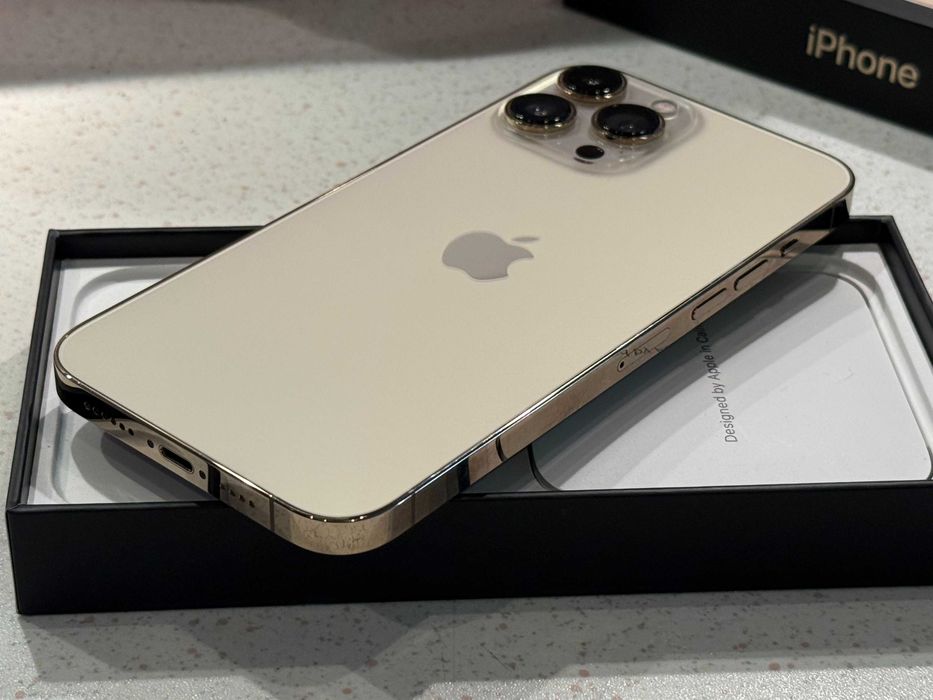iPhone 13 Pro Max 128GB Gold – Като НОВ, 100% Батерия!
