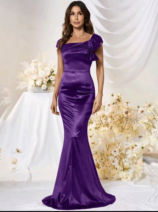 Rochie ocazie seara noua satin elganta