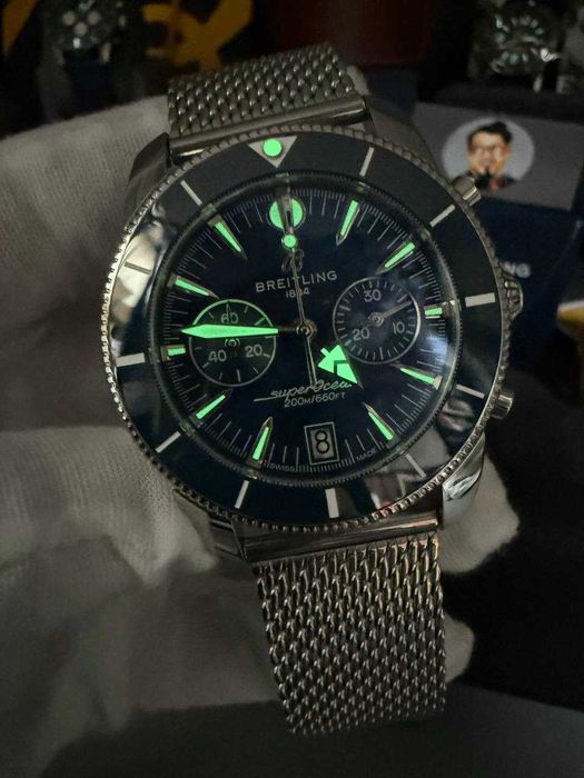breitling superocean heritage хроно / синьо