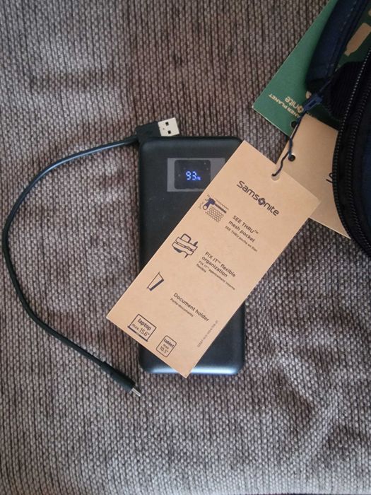 Set Office NOU: Samsonite + Jabra + Powerbank 65W + Mouse