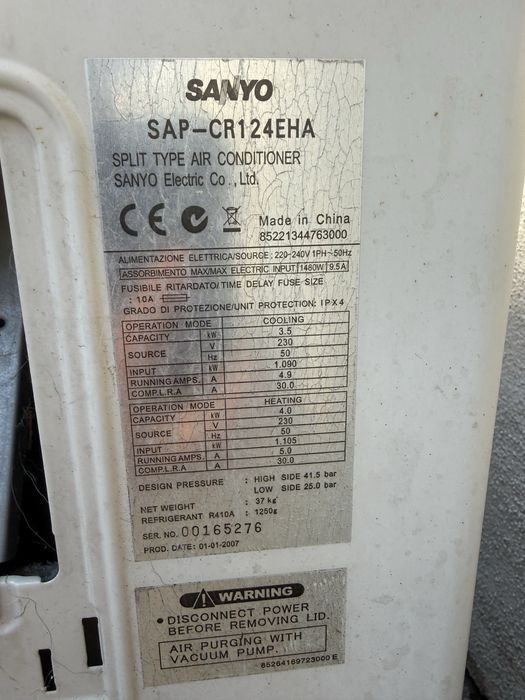 Unitate exteriora clima Sanyo